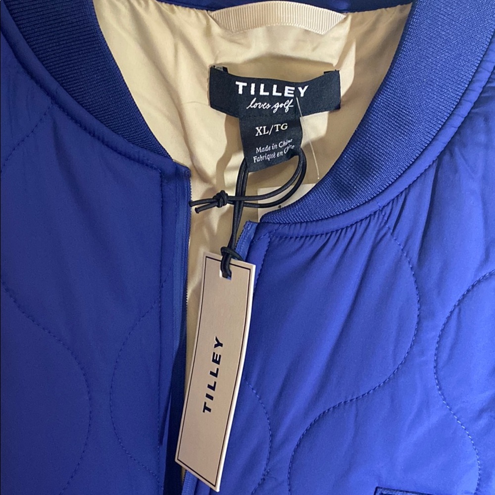 TILLEY BLUE COPPIN GOLF VEST Men XL NWT - Picture 2 of 6